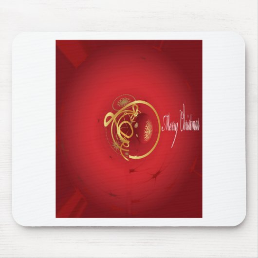 Red Christmas Jingle Bells haben einen gesegneten Mousepad (Vorne)