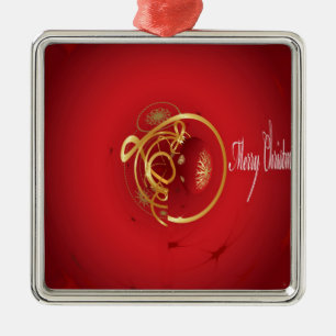 Red Christmas Jingle Bells haben einen gesegneten  Ornament Aus Metall