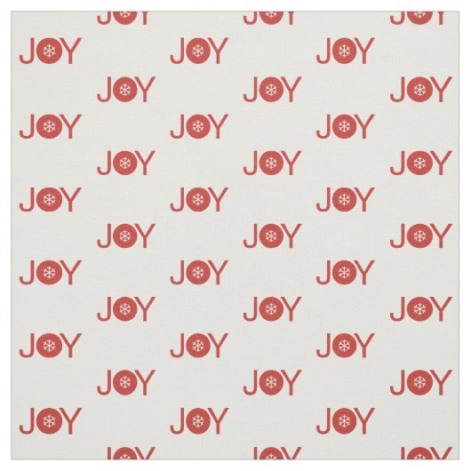 Red Christmas Joy Pattern Stoff (Muster)