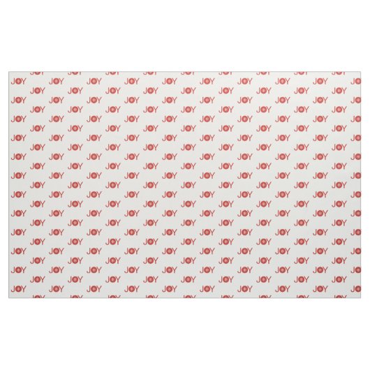 Red Christmas Joy Pattern Stoff (Fat Quarter (45,7 x 55,9 cm))
