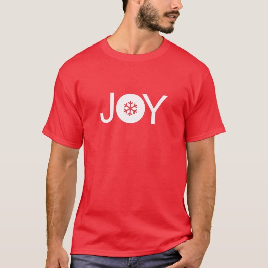 Red Christmas Joy T-Shirt (Vorderseite)