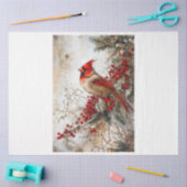 Red Christmas Kardinal Seidenpapier (Basteln)