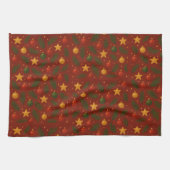 Red Christmas Kitchen Handtuch - Klassischer Holid (Horizontal)