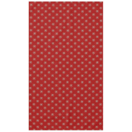Red Christmas Nordic Folk Snowflake Muster Tischdecke
