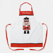 Red Christmas Nutcracker Backen Schürze (Vorderseite)