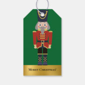 Red Christmas Nutcracker personalisieren Geschenkanhänger (Rückseite)