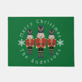 Red Christmas Nutcrackers Doormat Fußmatte (Vorderseite)
