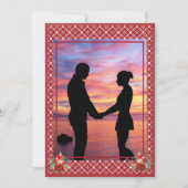 Red Christmas One Foto Snowflake Feiertagskarte (Vorderseite)