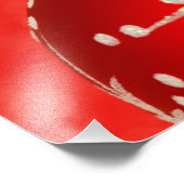 Red Christmas Ornament Fotodruck (Ecke)