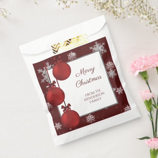 Red Christmas Ornaments Fvor Tasche Geschenktütchen (Versiegelt)
