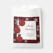 Red Christmas Ornaments Fvor Tasche Geschenktütchen (Vorderseite)