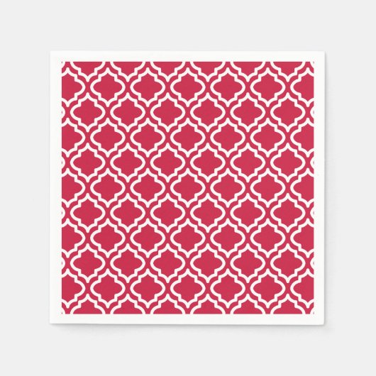 Red Christmas Party Paper Napkins Serviette (Vorderseite)