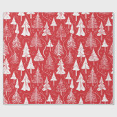 Red Christmas Pattern#6 ID1009 Geschenkpapier (Flach)