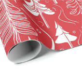 Red Christmas Pattern#6 ID1009 Geschenkpapier (Rolleneckpunkt)