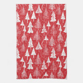 Red Christmas Pattern#6 ID1009 Geschirrtuch (Vertikal)