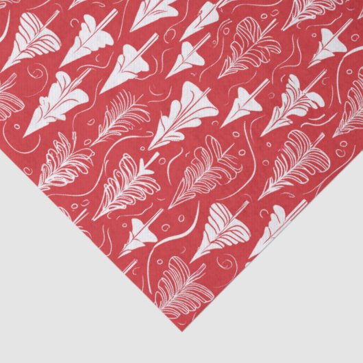 Red Christmas Pattern#6 ID1009 Seidenpapier (Detail)