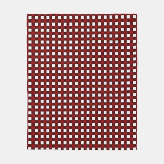 Red Christmas Pattern Fleece Blanket (Vorderseite)