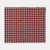 Red Christmas Pattern Fleece Blanket (Vorderseite (Horizontal))