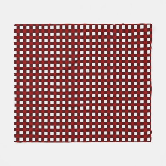 Red Christmas Pattern Fleece Blanket (Vorderseite (Horizontal))