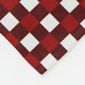 Red Christmas Pattern Fleece Blanket (Ecke)