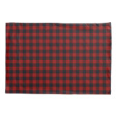 Red Christmas Pattern Fleece Blanket Kissenbezug (Rückseite)