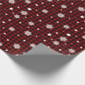 Red Christmas Pattern Geschenkpapier (Ecke)