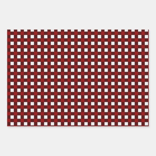Red Christmas Pattern  Geschenkpapier Set (Vorderseite 3)