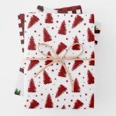 Red Christmas Pattern Geschenkpapier Set (Beispiel)