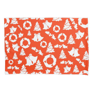 Red Christmas Pattern Kissenbezug