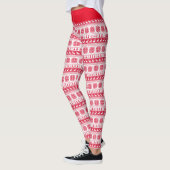 Red Christmas Pattern Leggings (Links)