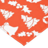 Red Christmas Pattern Tischdecke (Schrägansicht)