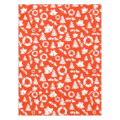 Red Christmas Pattern Tischdecke (Vorderseite)
