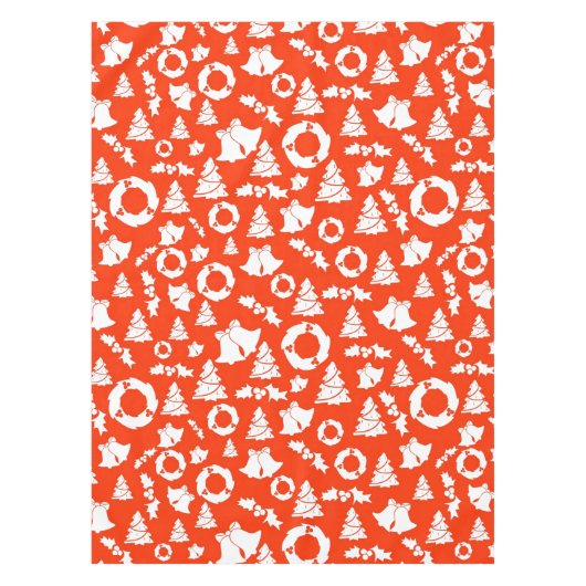 Red Christmas Pattern Tischdecke (Vorderseite)