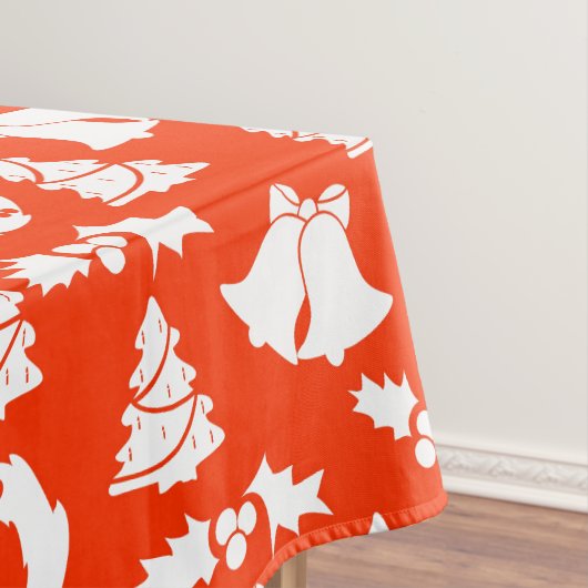 Red Christmas Pattern Tischdecke (Beispiel)