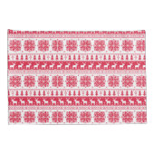 Red Christmas Pillowcase Kissenbezug (Rückseite-Rechts)