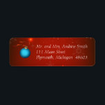 Red Christmas Return Address Label<br><div class="desc">Red Christmas Return Address Label</div>