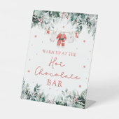 Red Christmas Santa Baby Dusche Hot Chocolate Bar Sockelschild (Vorderseite)