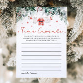 Red Christmas Santa Baby Dusche Time Kapselspiel Einladung