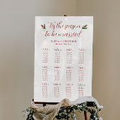 Red Christmas Seating Chart Acrylic Sign Acrylschild