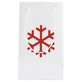 Red Christmas Snowflake Geschenktasche Kleine Geschenktüte