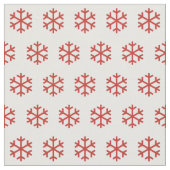 Red Christmas Snowflake Muster Stoff (Nahaufnahme)