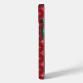 Red Christmas Snowflakes Handy Case (Rückseite / Links)