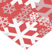 Red Christmas Snowflakes Pattern Kurzer Tischläufer (Ecke)