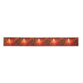 Red Christmas Star Candle Satin Geschenk Ribbon Satinband (Vorderseite)