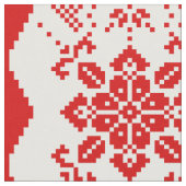 Red Christmas Strickpullover Stoff (Nahaufnahme)