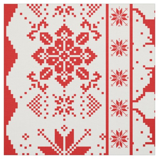 Red Christmas Strickpullover Stoff (Muster)