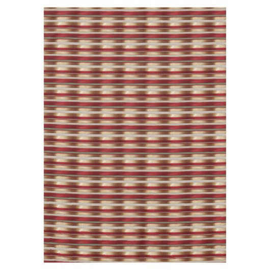 Red Christmas Stripe Pattern#27 ID1009 Tischdecke (Vorderseite)