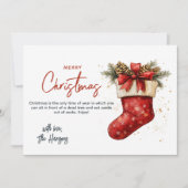 Red Christmas Strumpf Frohe Weihnachten (Vorderseite)