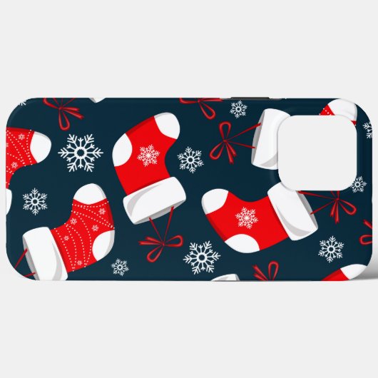 Red Christmas Strumpfs iPhone Case Mate (Rückseite (Horizontal))