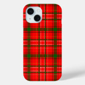 Red Christmas Tartan Kariertes Musterdesign Case-Mate iPhone Hülle (Rückseite)